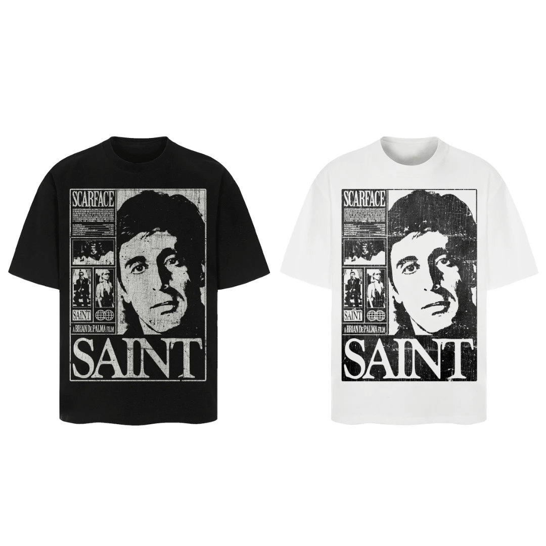 SAINT Scarface T-Shirt Black/White T-Shirts