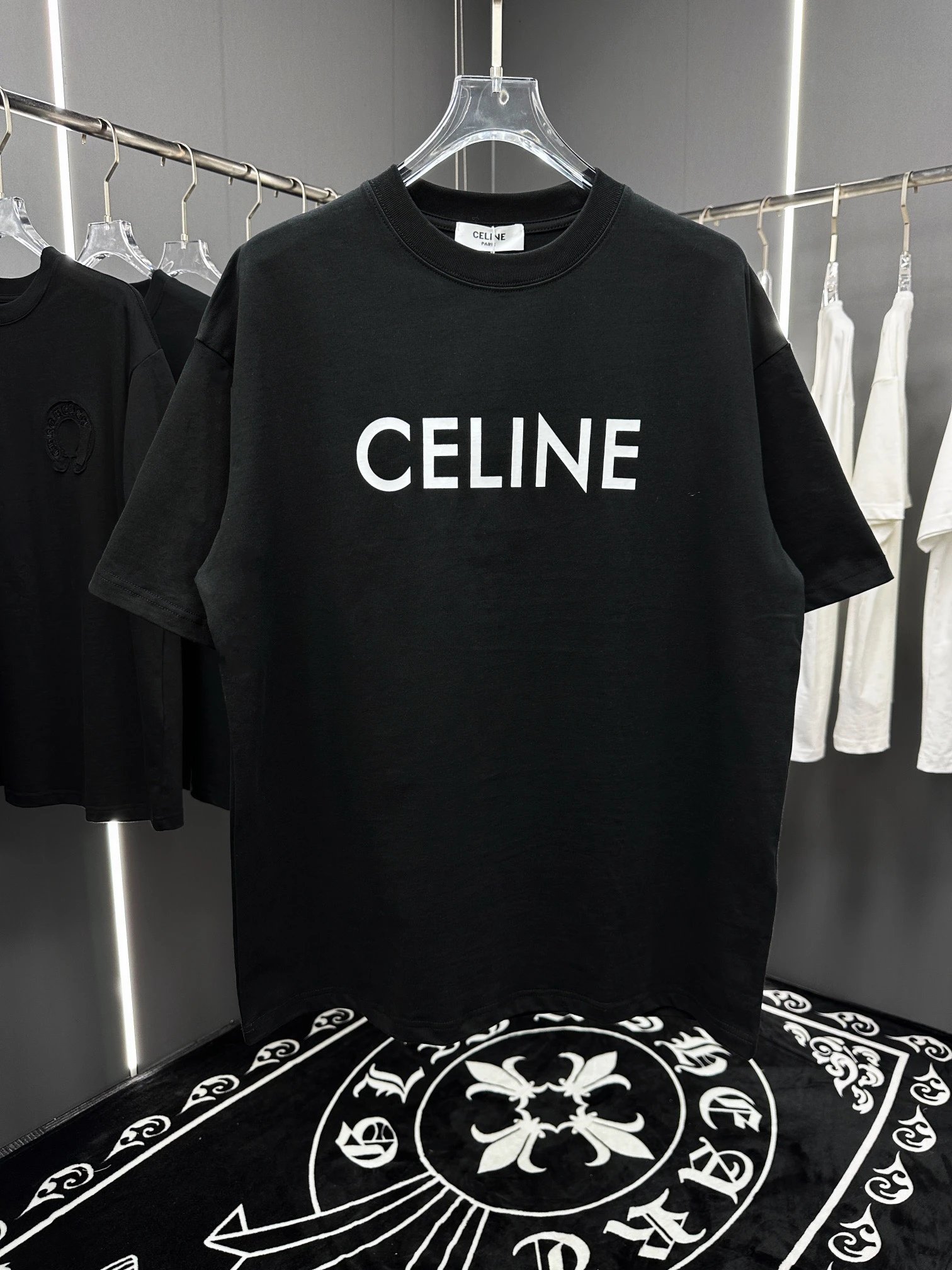 celine t-shirt black t-shirts