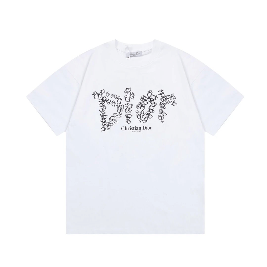 Christian Dior Logo Print T-Shirt White T-Shirts