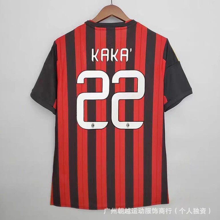 AC Milan Kaka 22 Jersey Red and Black