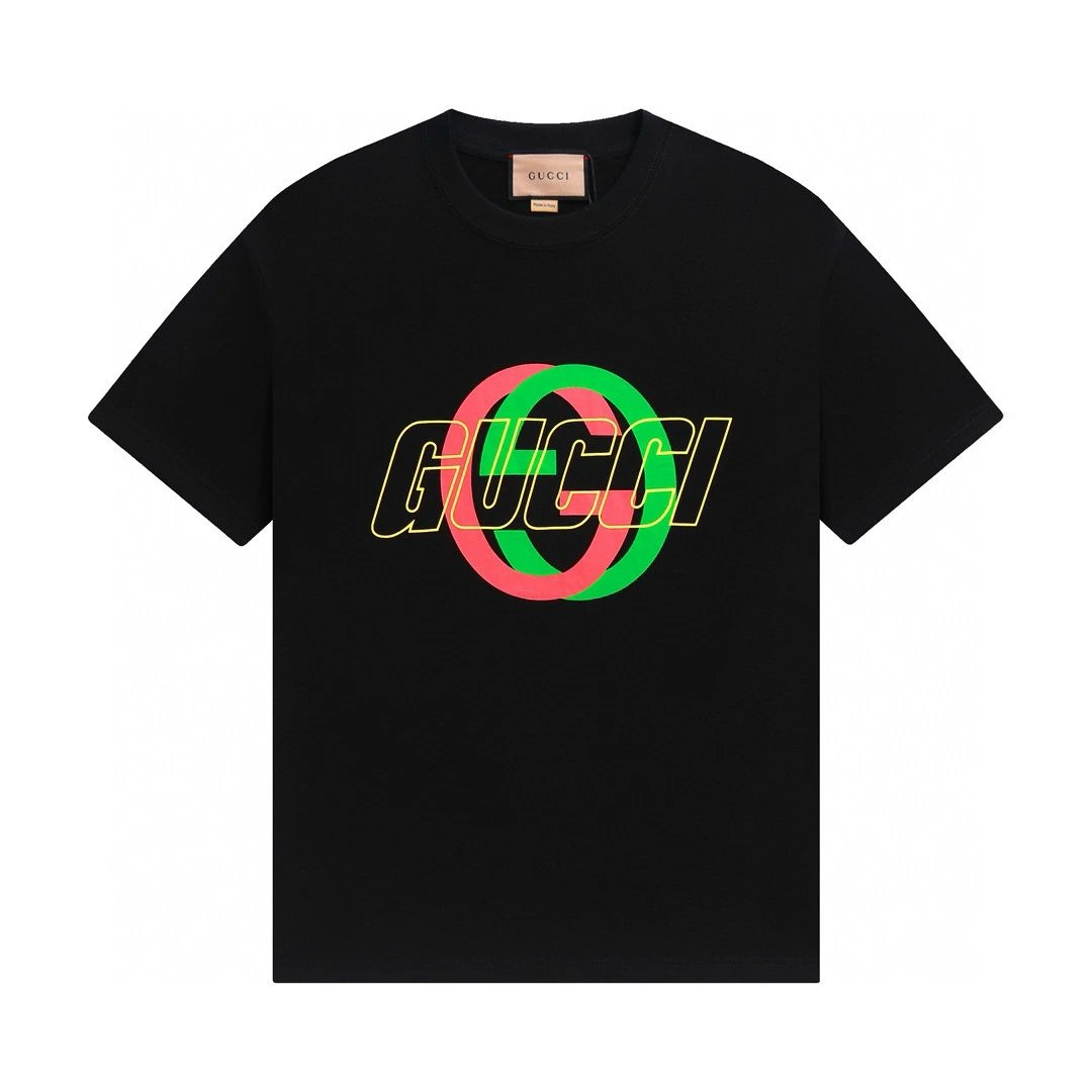 gucci logo t-shirt black t-shirts