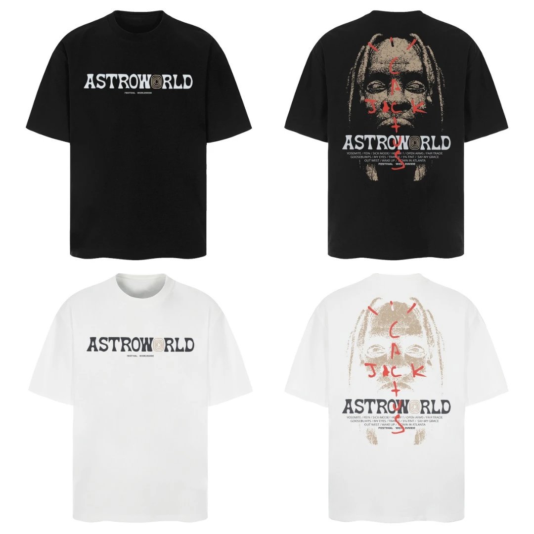 astroworld astroworld t-shirt black or white t-shirts