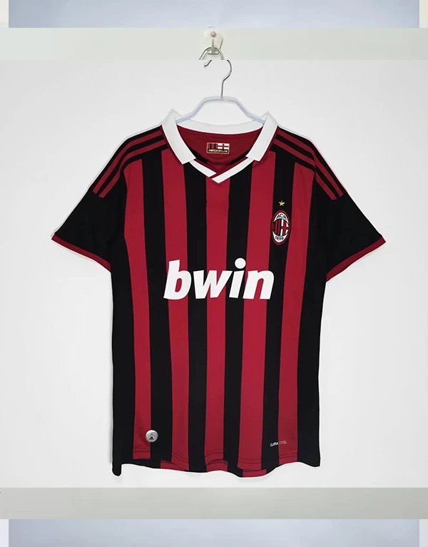 Adidas AC Milan Home Jersey 2007/08 Red and Black