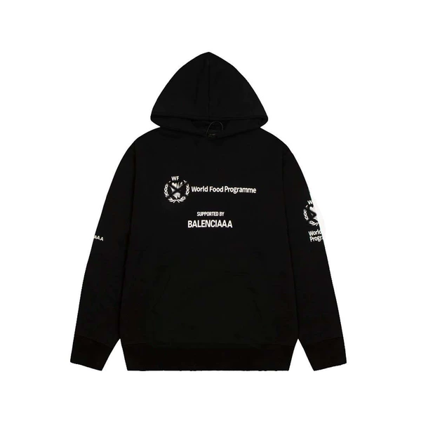 Balenciaga WFP Hoodie | Oversized Logo Embroidered Pullover (Available in 3 Colors)