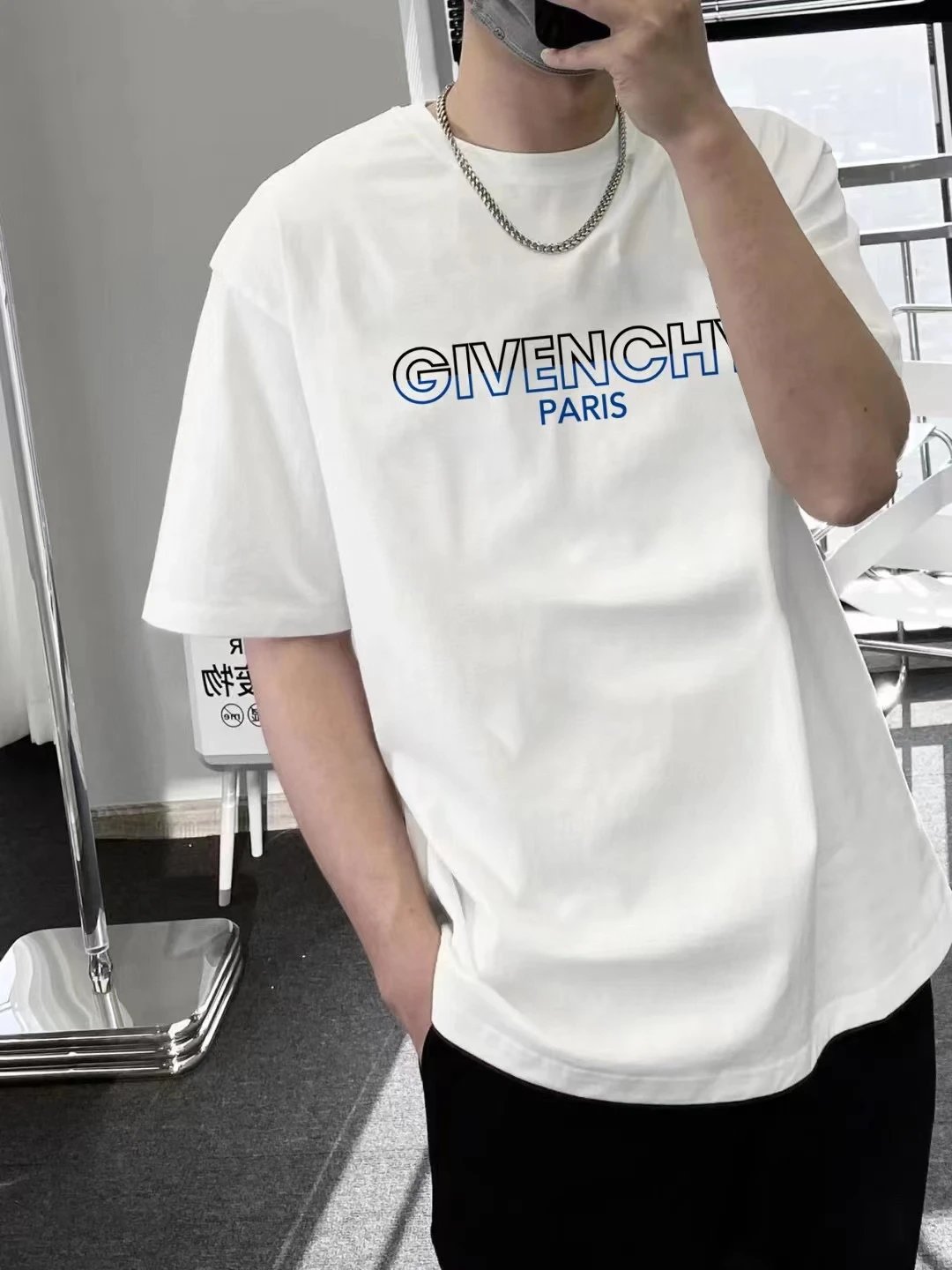givenchy logo t-shirt white t-shirts