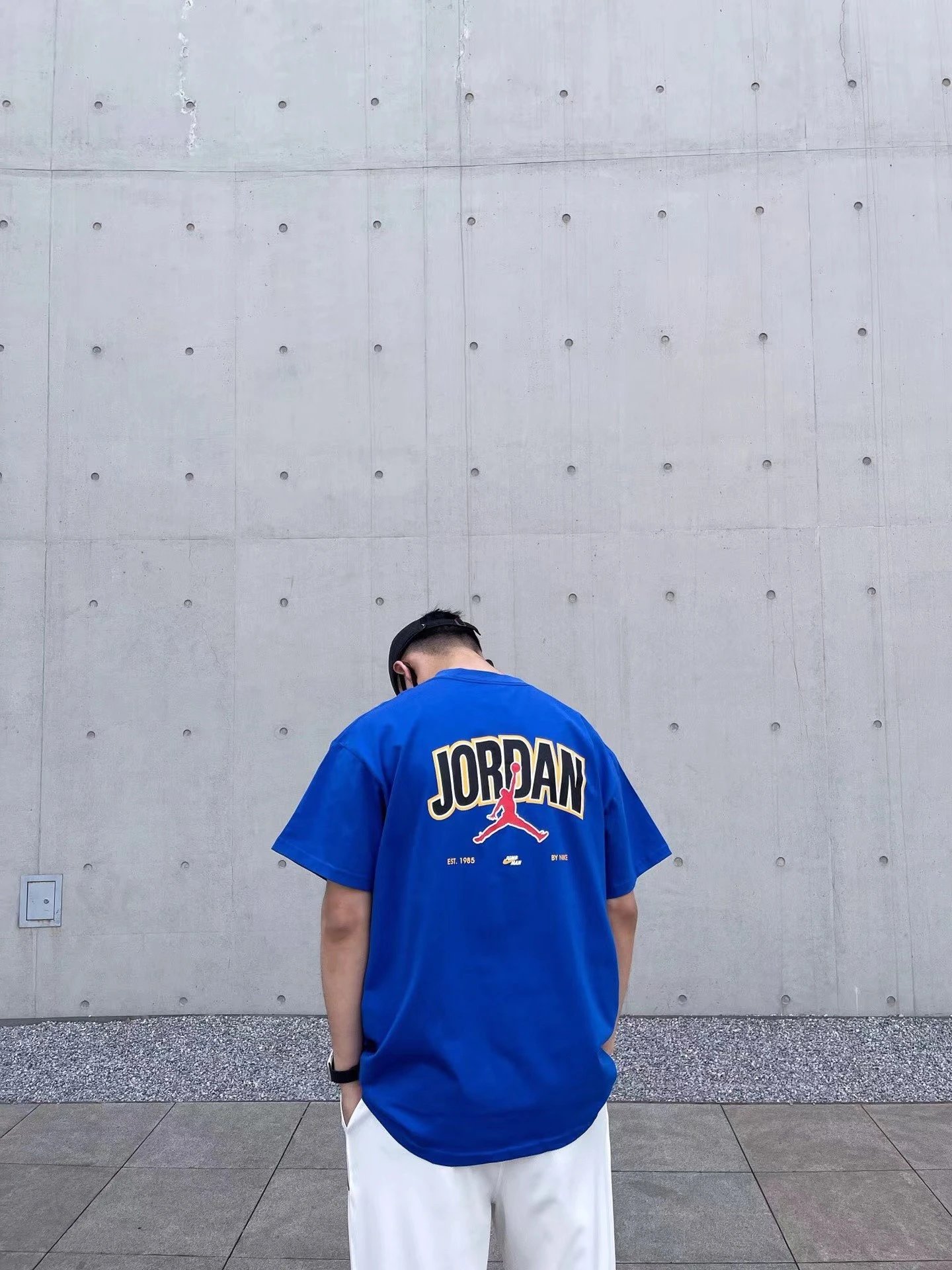 jordan logo t-shirt blue t-shirts