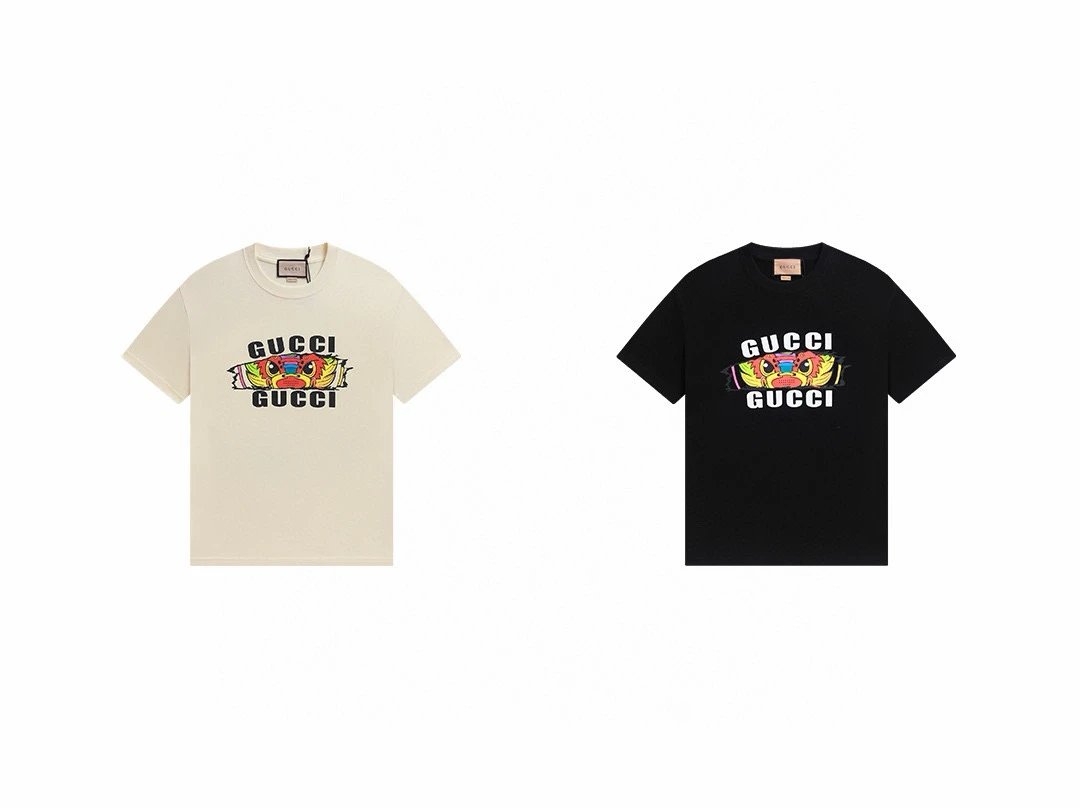 gucci graphic t-shirt white/black t-shirts