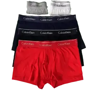 Calvin Klein Boxers White Navy Red Mise