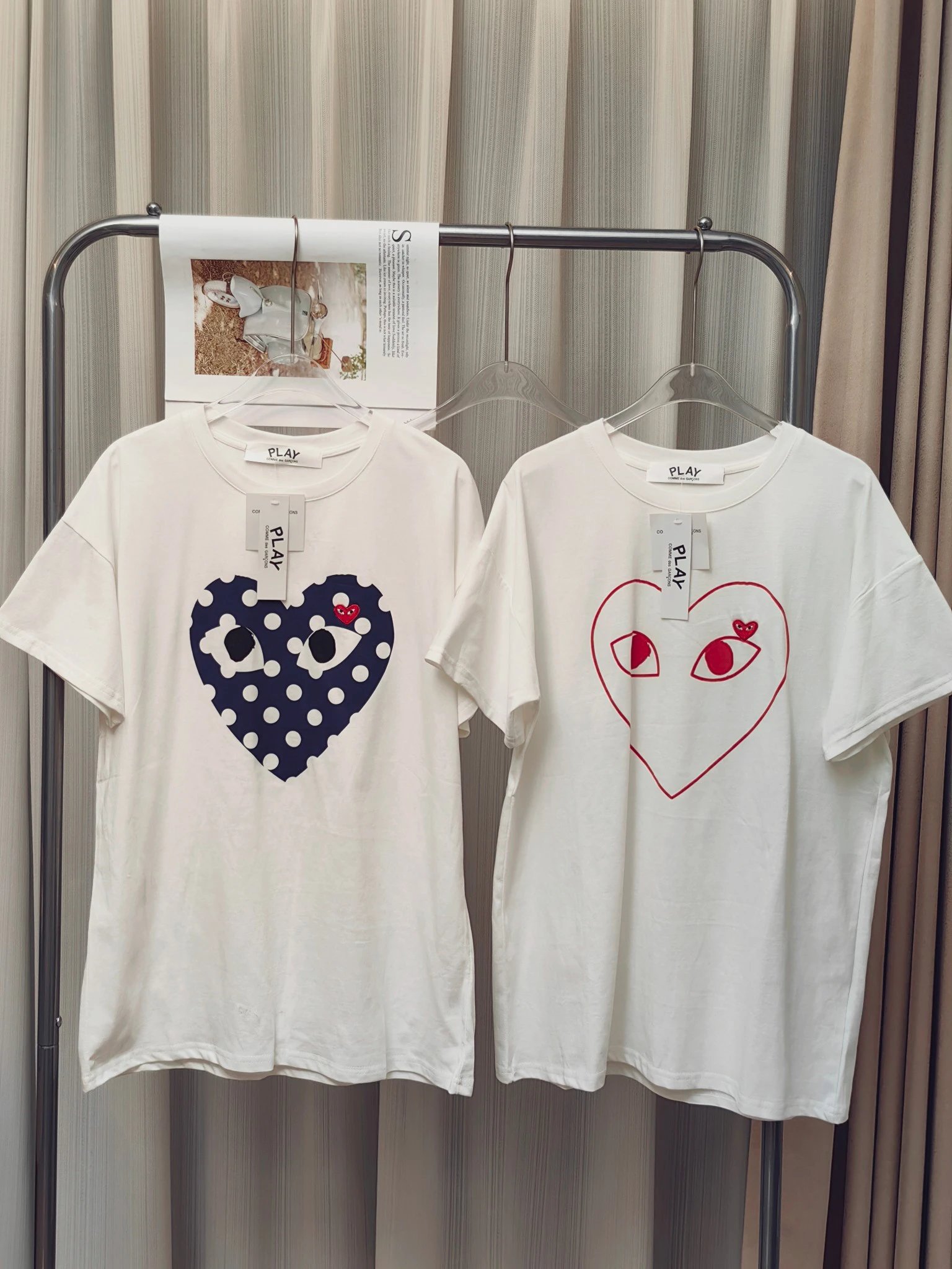 Comme Des Garçons Play heart-print Crew Neck T-Shirt