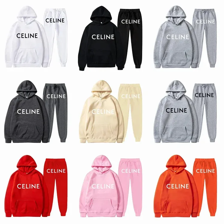 CELINE Hoodie and Pants Set, Various Colors, Hoodies