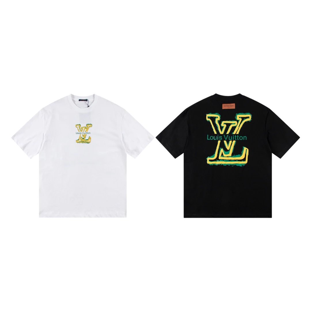 Nautical LV T-Shirt (White with Front Small Logo and Black with Back Large Logo)