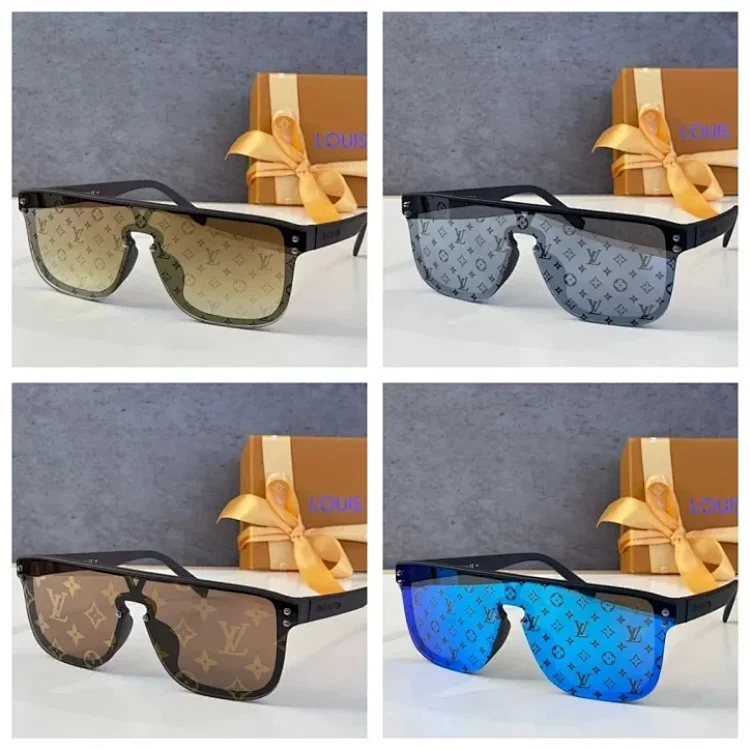 Louis Vuitton Sunglasses Brown, Gray, Blue Mise