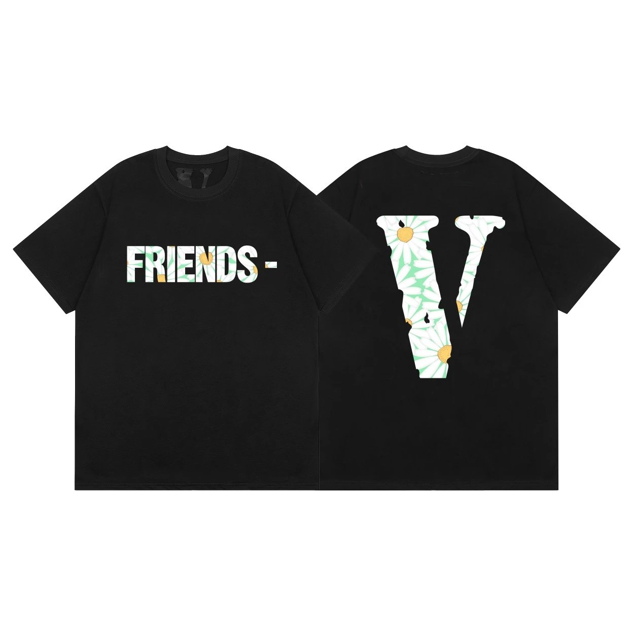vlone friends tee black t-shirts