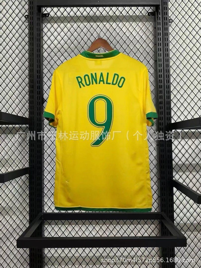 Nike Brazil Soccer Jersey Yellow Ronaldo 9