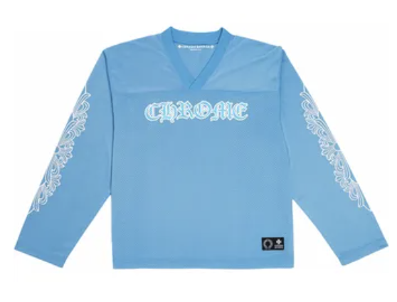 Chrome Long Sleeve Mesh Shirt Light Blue T-Shirts