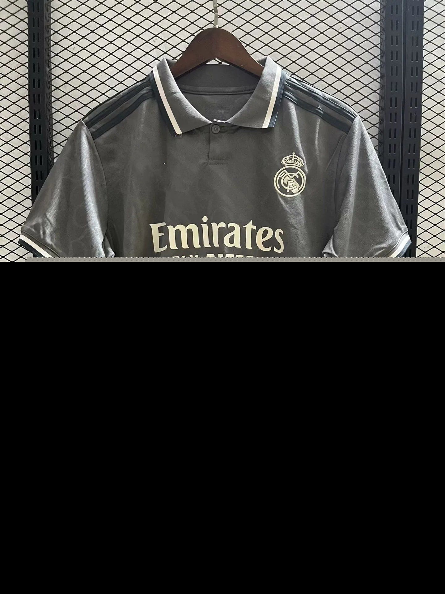 Real Madrid Emirates Fly Better Polo Shirt Gray